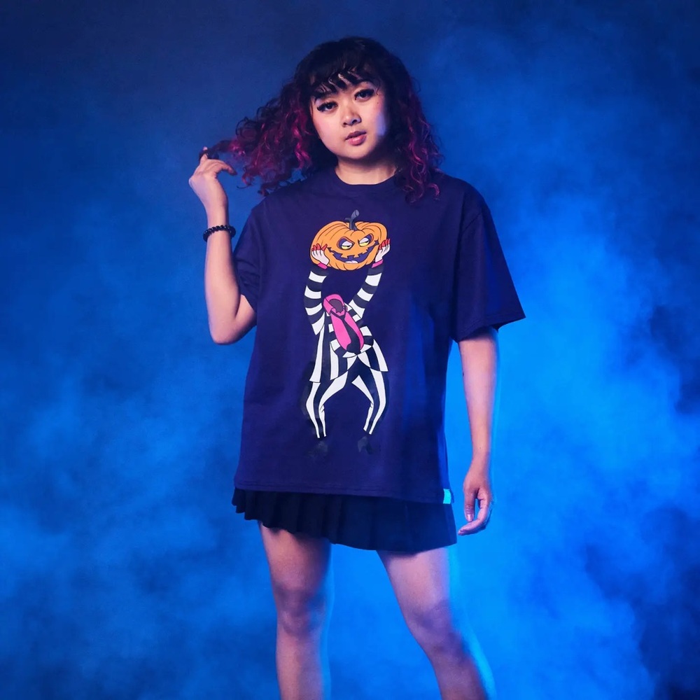 Beetlejuice Pumpkin T-Shirt-L